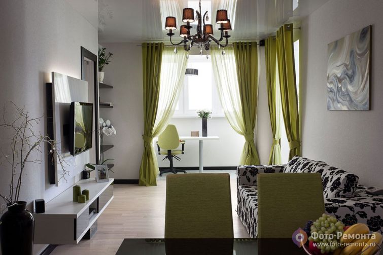  Дизайн светлой гостиной