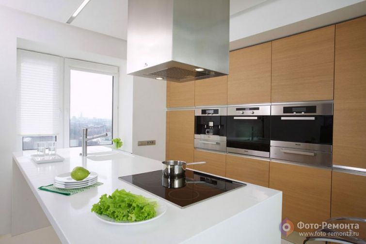 Дизайн большой кухни