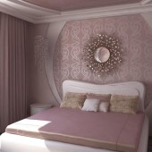 Розовые спальни фото - дизайн интерьера