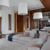 Гостиная, вид на кухню