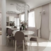 Столовые в светлых тонах фото - дизайн интерьера