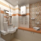 Маленькие ванные комнаты фото - дизайн интерьера