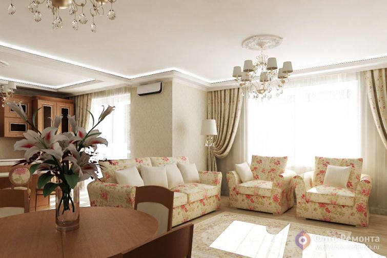 Интерьер квартиры в стиле прованс от DecArt