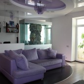 Фиолетовые гостиные фото - дизайн интерьера