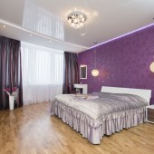 Фиолетовые спальни фото - дизайн интерьера