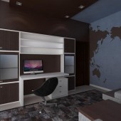 Коричневые детские комнаты фото - дизайн интерьера