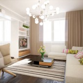 Интерьер квартиры в ЖК Триумф Парк-2, 80 кв.м.