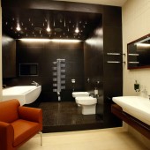 Бежевые ванные комнаты фото - дизайн интерьера