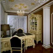 Белый домашний кабинет фото - дизайн интерьера