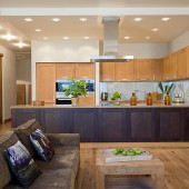 Гостиная, вид на кухню