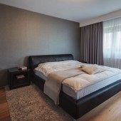 Спальня в серых тонах