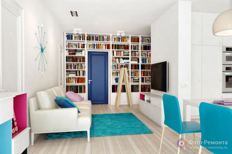 Светлая квартира с яркими акцентами от INT2