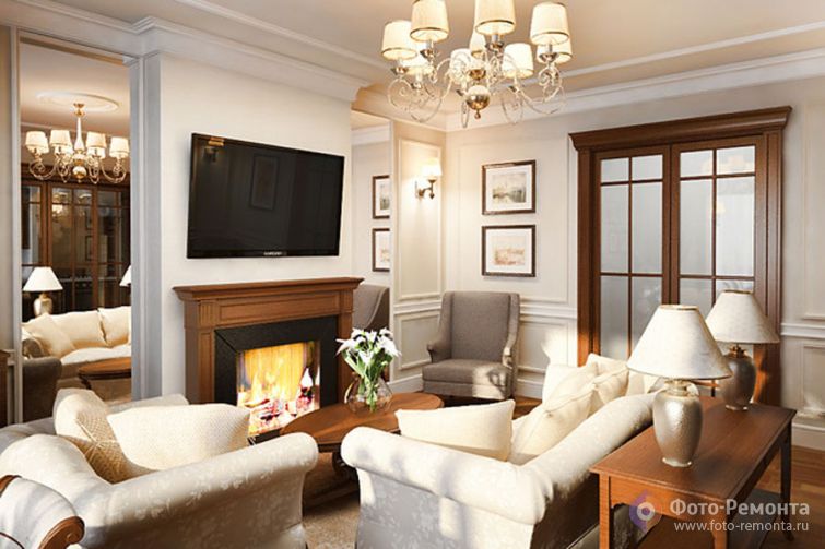 Квартира в английском стиле от `Модный дом`