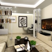 Гостиная и рабочее место