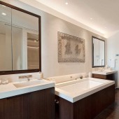 Бежевые ванные комнаты фото - дизайн интерьера