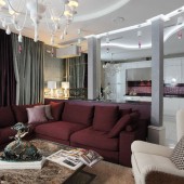 Гостиная, вид на кухню