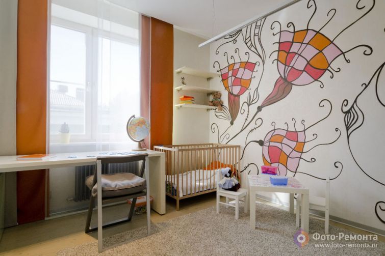  Ремонт большой детской комнаты
