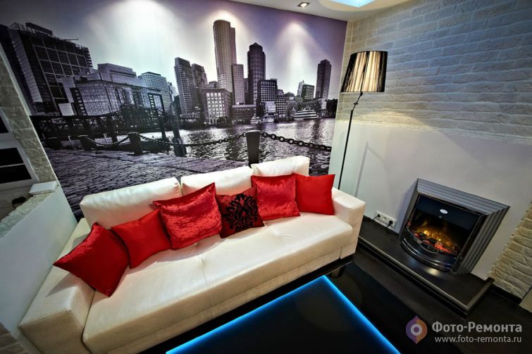 Современная гостиная после ремонта