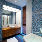 Ванная комната в синих тонах