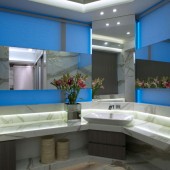 Синие ванные комнаты фото - дизайн интерьера