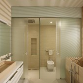 Бежевые ванные комнаты фото - дизайн интерьера