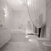 Белая ванная комната