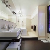 Бежевые ванные комнаты фото - дизайн интерьера