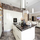 Большие кухни фото - дизайн интерьера