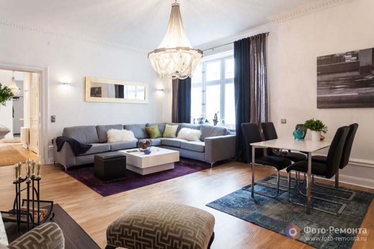 Интерьер двухкомнатной квартиры в Швеции, 72 кв.м.