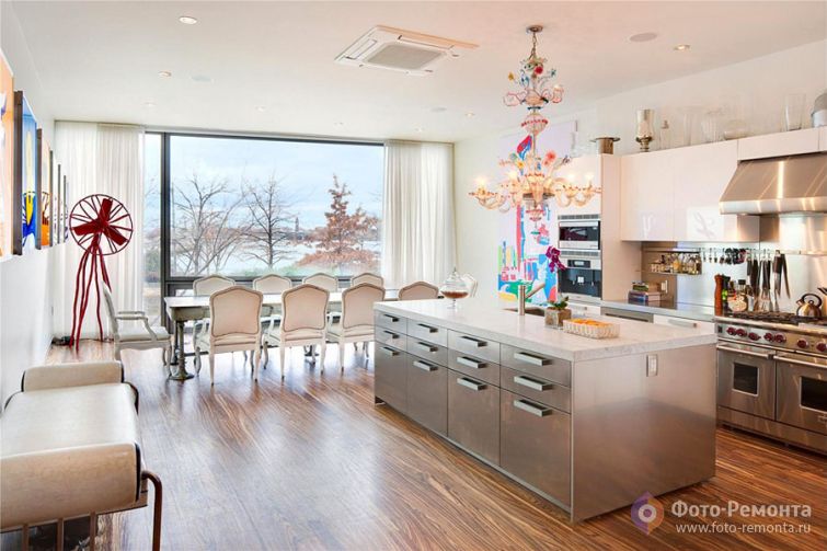  Большая кухня дизайн