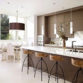 Коричневые кухни фото - дизайн интерьера