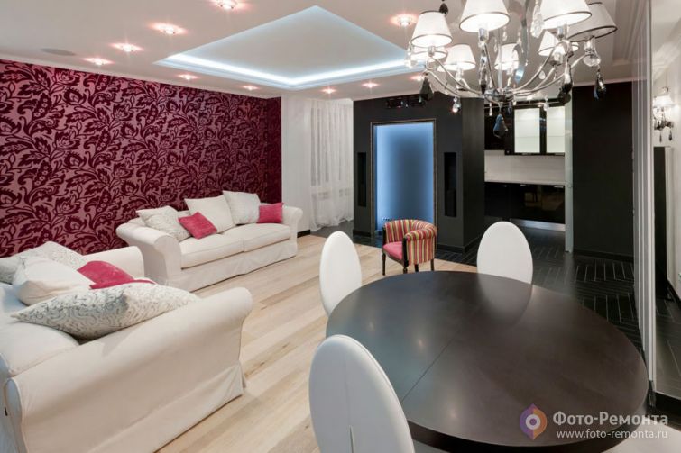 Дизайн квартиры с красными акцентами от Ольги Стариковой