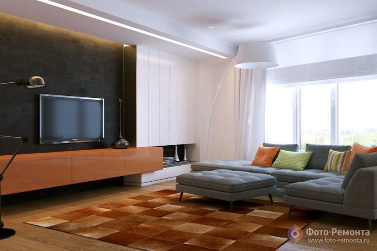 Интерьер просторной квартиры от Ольги Стариковой