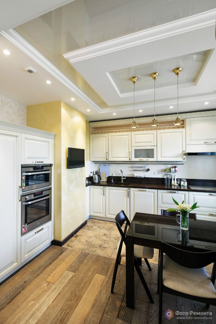 Ремонт бежевой кухни