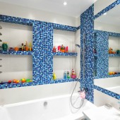 Синие ванные комнаты фото - дизайн интерьера