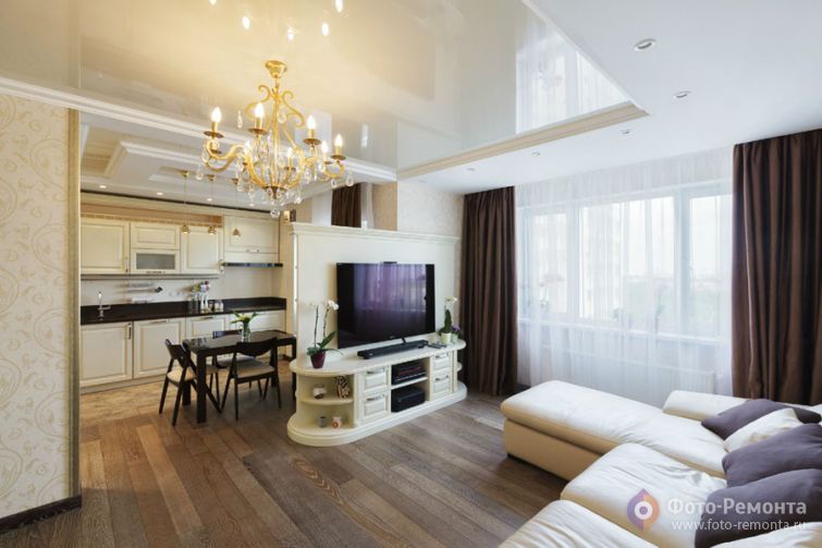  Гостиная большого размера