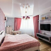 Фиолетовые спальни фото - дизайн интерьера