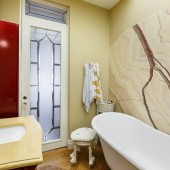 Бежевые ванные комнаты фото - дизайн интерьера