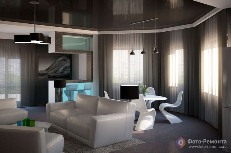 Дизайн двухуровневой квартиры от `Bilzarde`