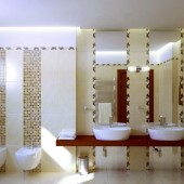 Бежевые ванные комнаты фото - дизайн интерьера