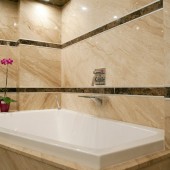 Бежевые ванные комнаты фото - дизайн интерьера