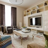 Интерьер квартиры площадью 100 кв.м.