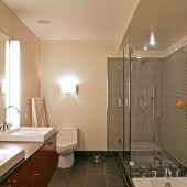 Бежевые ванные комнаты фото - дизайн интерьера