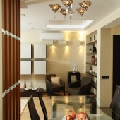 Кухня, вид на гостиную