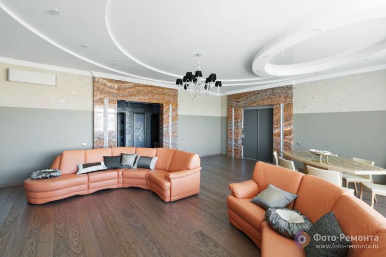 Интерьер большой квартиры от Ирины Болгар