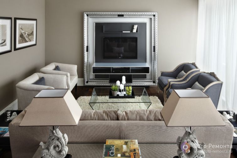 Интерьер квартиры в Москве, 145 кв.м.