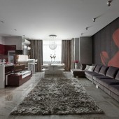 Гостиная и кухня