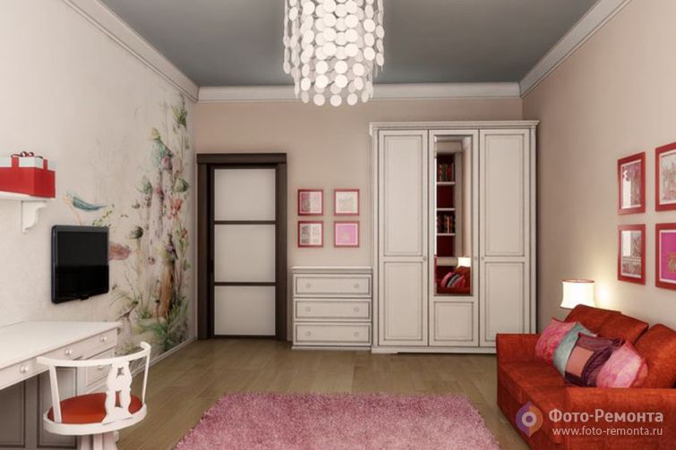  Детская комната бежевый цвет