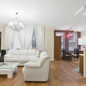 Гостиная, вид на кухню