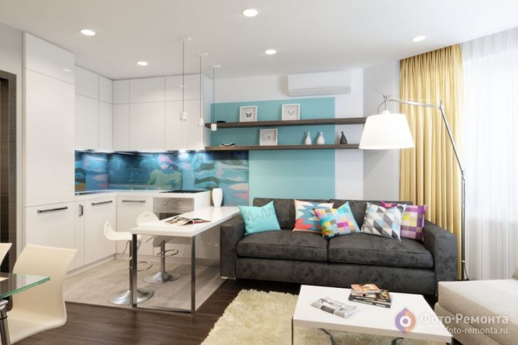 Интерьер трехкомнатной квартиры в Волгограде